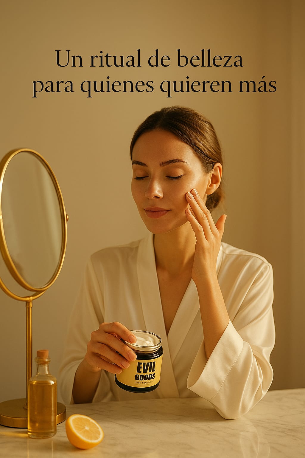 EVIL GOODS® – Crema Facial Corporal 100% Natural 5 Ingredientes Sebo de Res