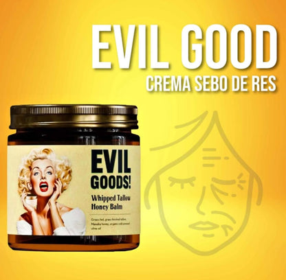 EVIL GOODS® – Crema Facial Corporal 100% Natural 5 Ingredientes Sebo de Res