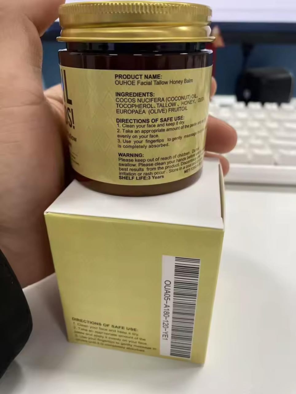 EVIL GOODS® – Crema Facial Corporal 100% Natural 5 Ingredientes Sebo de Res