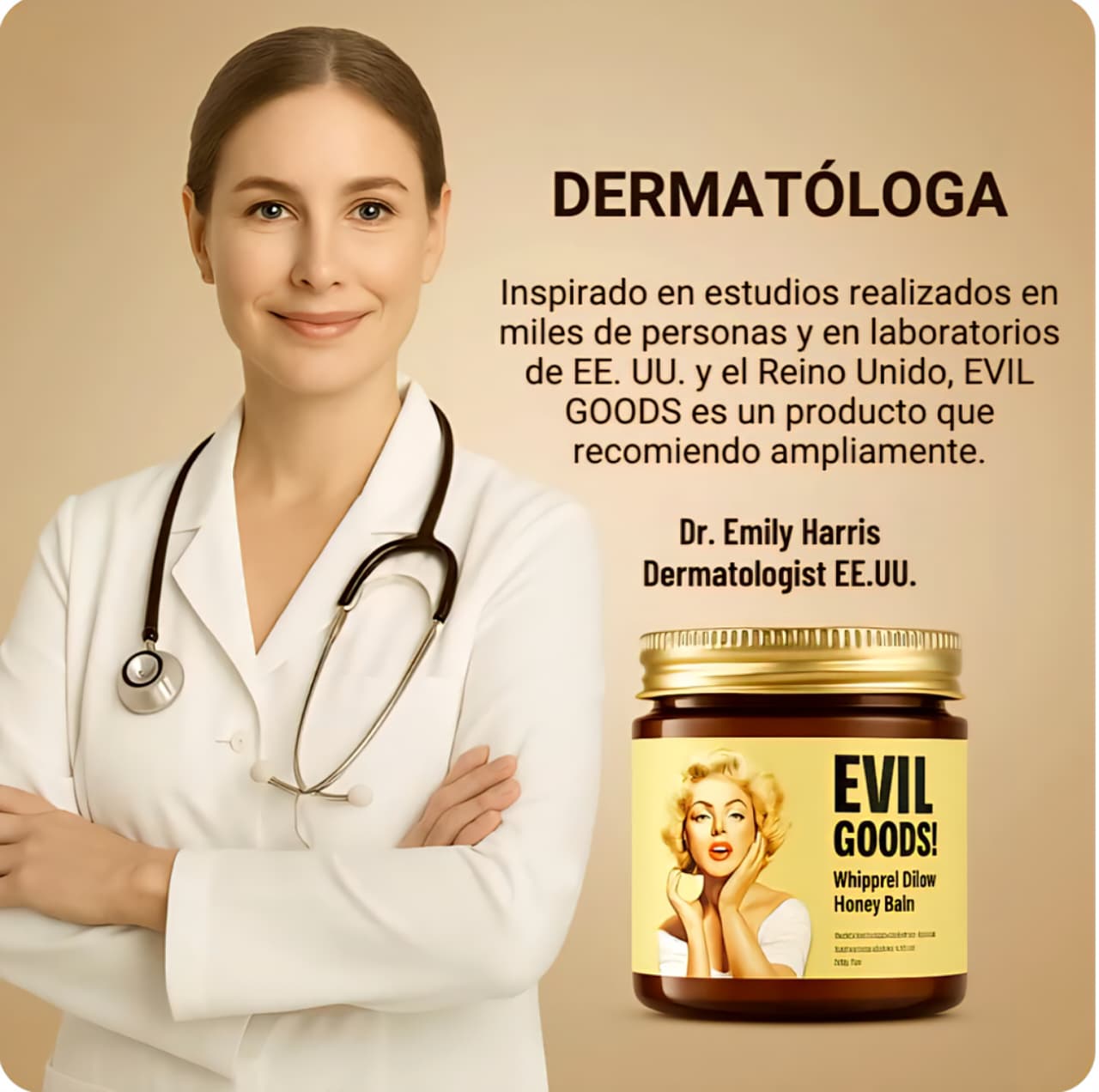 EVIL GOODS® – Crema Facial Corporal 100% Natural 5 Ingredientes Sebo de Res