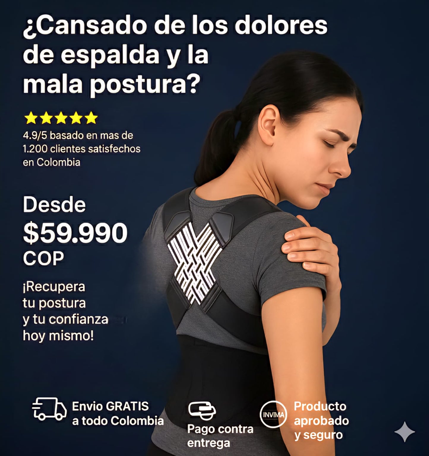 Chaleco Ortopedico Corrector de Postura